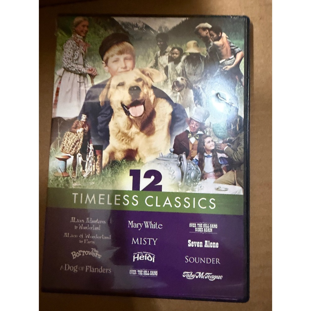 12Timeless Classics DVD Collection Sounder Misty Heidi The Borrowers Family Film